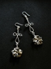 icone boucles d'oreilles aloha art nouveau jaspe dalmatien  THE CAT STORE Bijouterie