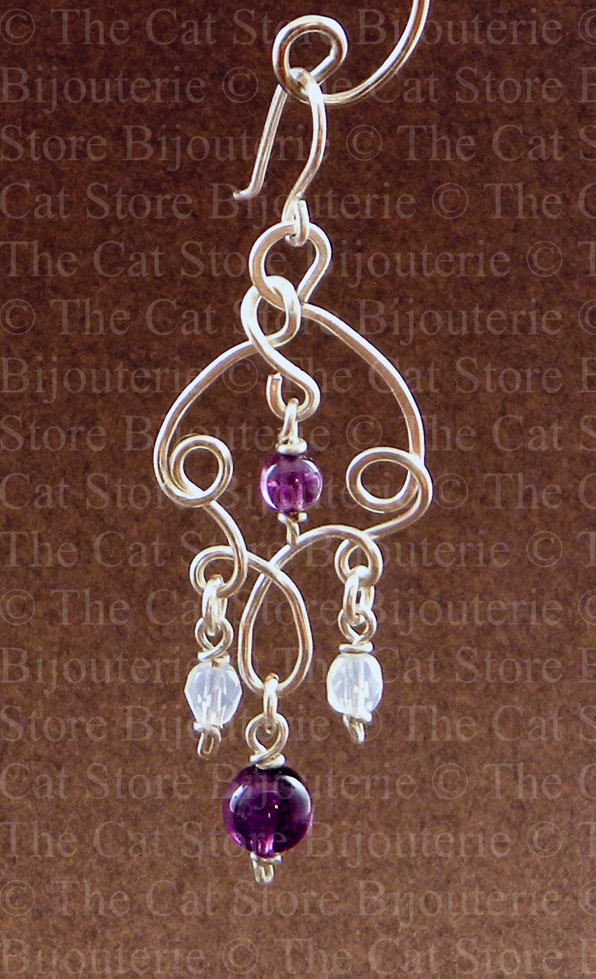 boucles d'oreilles morgane détail =THE CAT STORE Bijouterie=