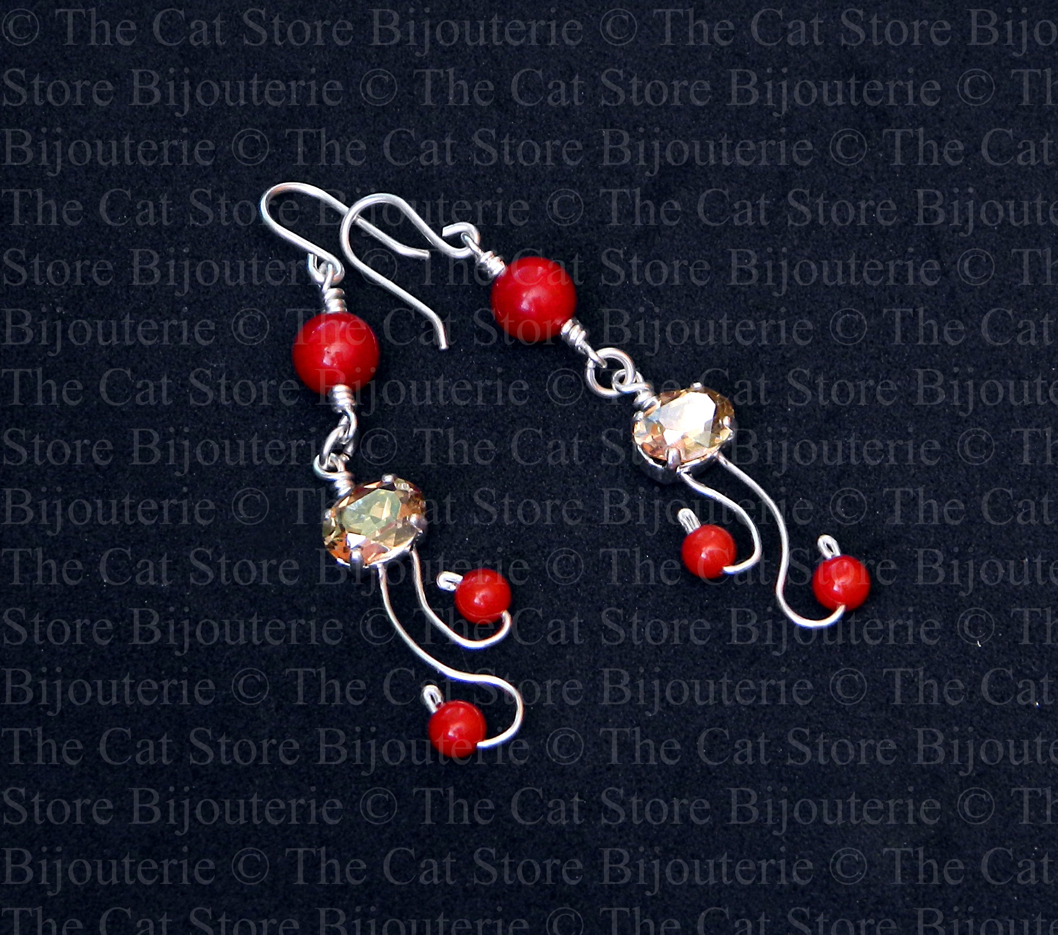 boucles d'oreilles sunset THE CAT STORE Bijouterie