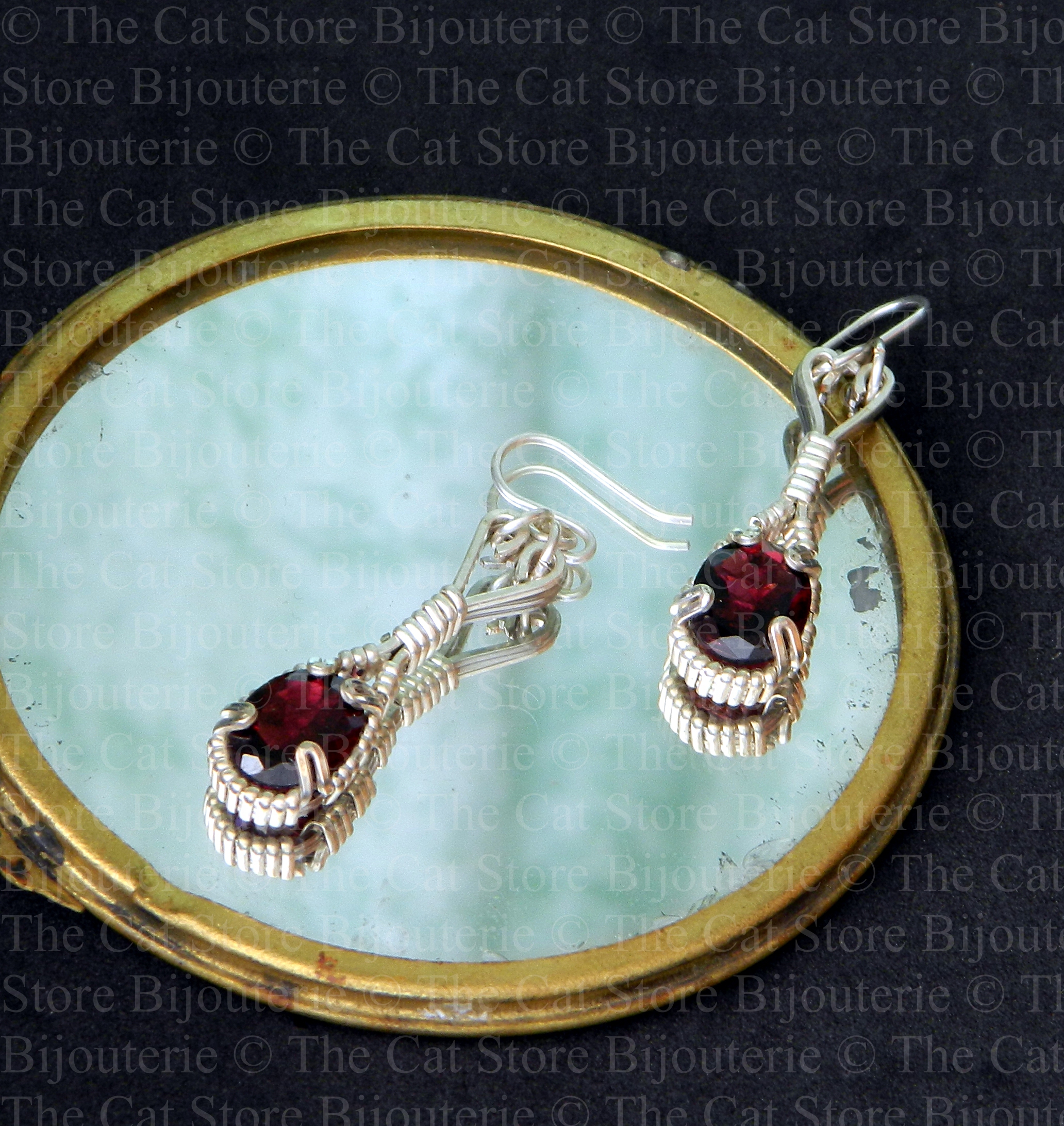 boucles d'oreilles sweethearts =THE CAT STORE Bijouterie=