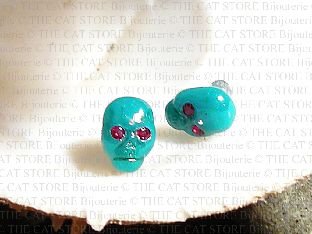 boucles d'oreilles vanités vue 2 THE CAT STORE Bijouterie