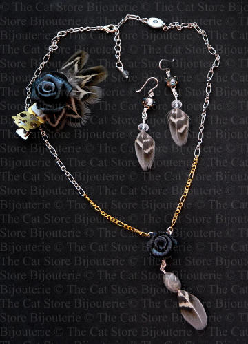 collection black roses THE CAT STORE Bijouterie
