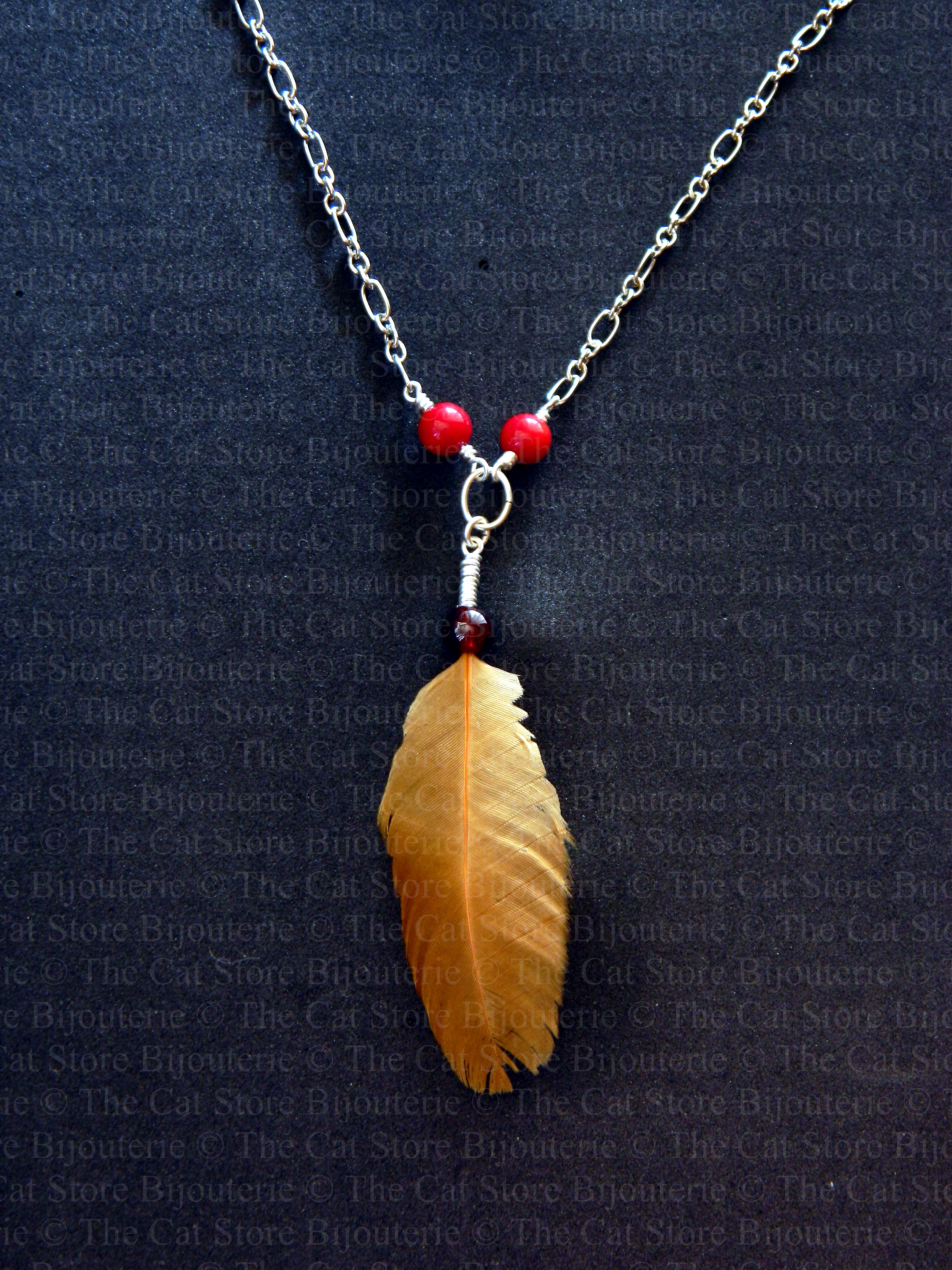 collier pendentif rooster THE CAT STORE Bijouterie