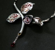 icone collier rosa venomous disco détail =THE CAT STORE Bijouterie=