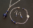 icone parure pendulum lapis THE CAT STORE Bijouterie