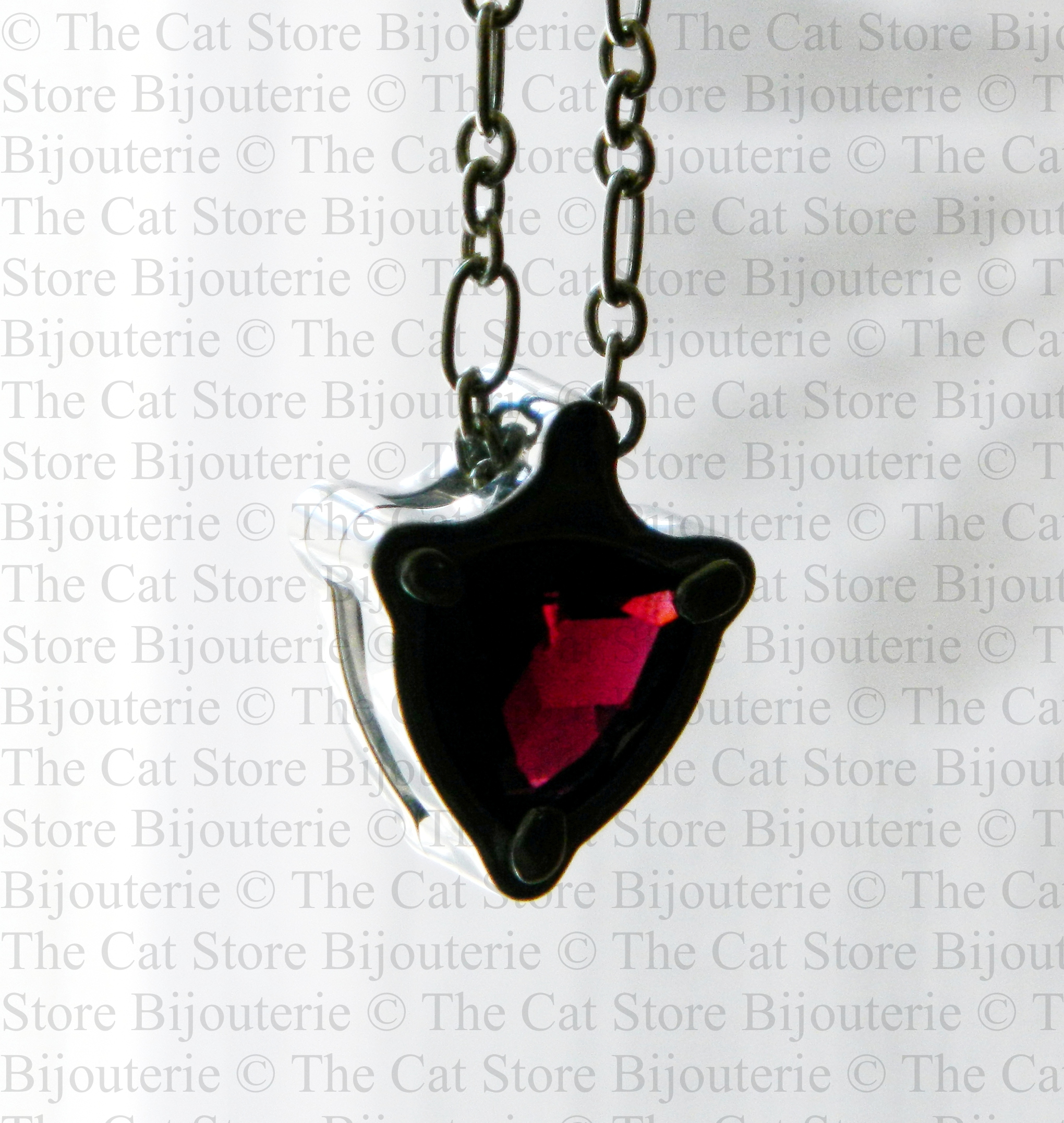 pendentif blason trillian transparence THE CAT STORE Bijouterie