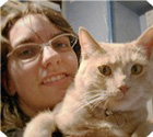 Portrait de la créatrice Audrey Pouliquin et son chat Moka THE CAT STORE Bijouterie